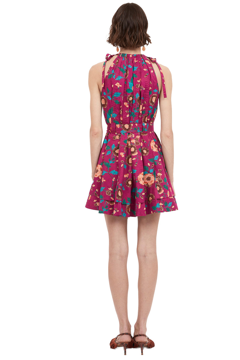 Brienne Dress in Ruby Flora