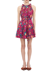 Brienne Dress in Ruby Flora