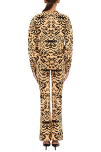 Cade Jacquard Knit Long Sleeve Pullover in Bengal
