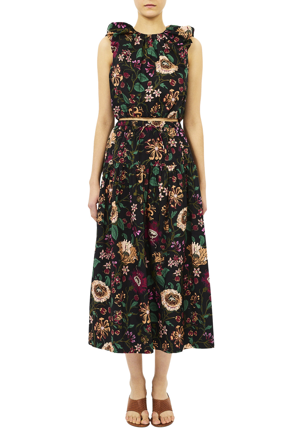 Gracie Sleeveless Cotton Top in Dahlia