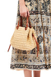 Gio Raffia Crossbody in Natural