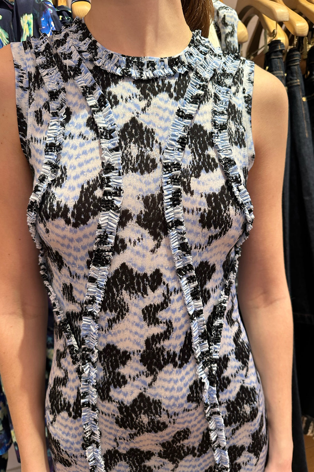 Isabelle Jersey Dress in Ciel