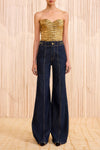 The Delphine High Rise Jean in Tigris
