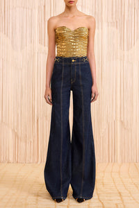 The Delphine High Rise Jean in Tigris