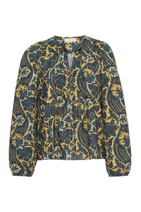 Brea Long Sleeve Blouse in Luna