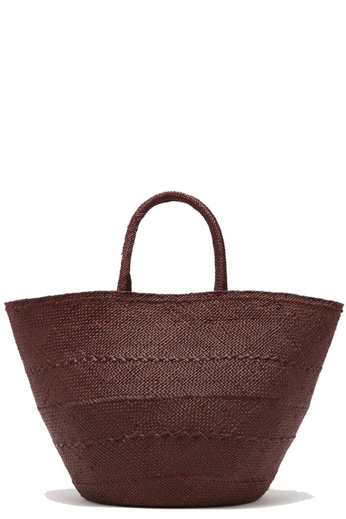 Marta Large Basket Tote in Chocolate