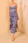 Nadine Cami Midi Dress in Ocean