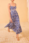 Nadine Cami Midi Dress in Ocean