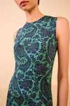 Orla Sleeveless Midi Dress in Verde