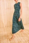 Orla Sleeveless Midi Dress in Verde