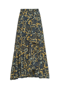 Sabina Faux Wrap Skirt in Luna