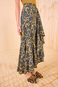 Sabina Faux Wrap Skirt in Luna