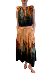 Gracie Sleeveless Cotton Top in Agate