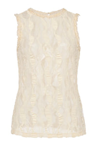 Theodora Sleeveless Tank in Cowrie