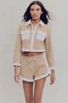 Mulberry Drawstring Short in Stone Khaki