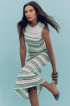 Dawna Knit Maxi Dress in Off-White Multi