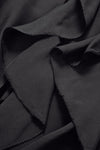 Ava Silk Maxi Skirt in Black