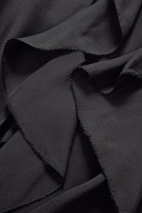 Ava Silk Maxi Skirt in Black