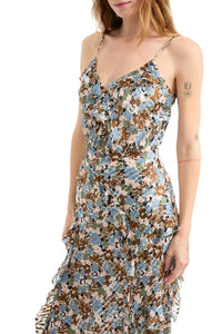 Avenel Dress in Lake Mist Multi