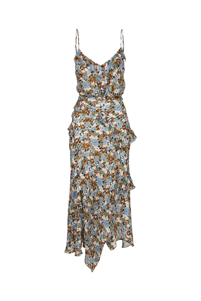 Avenel Dress in Lake Mist Multi