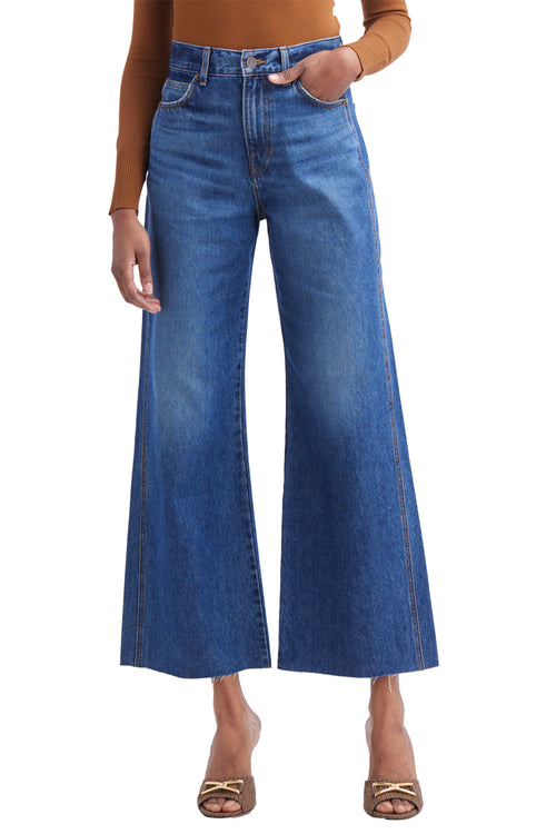 Taylor Cropped High Rise Wide in Bandit