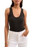 Birke Scoopneck Tank in Black