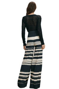 Ingraham Linen Cardigan in Navy