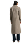 Seth Cashmere Coat in Taupe Melange