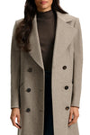 Seth Cashmere Coat in Taupe Melange