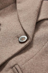 Seth Cashmere Coat in Taupe Melange
