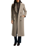 Seth Cashmere Coat in Taupe Melange