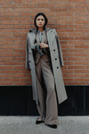 Seth Cashmere Coat in Taupe Melange