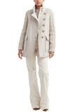 Verona Cable Knit Combo Coat