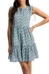 Yulianna Floral Mini Dress in Lake Mist Multi