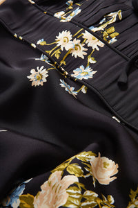 Kieren Floral Slip Dress in Black Multi