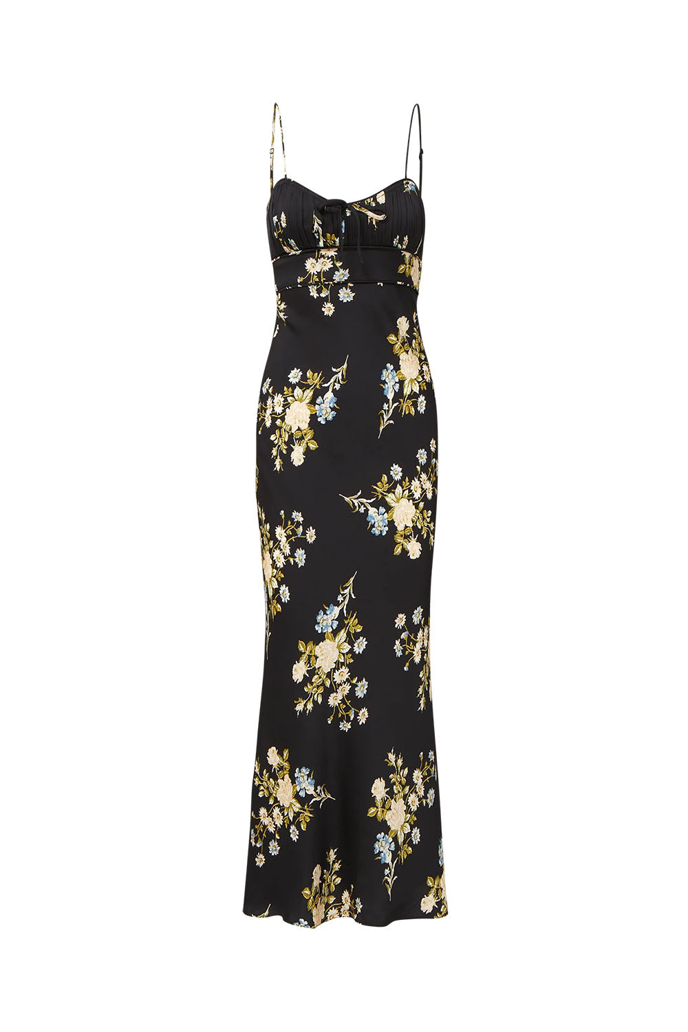 Kieren Floral Slip Dress in Black Multi
