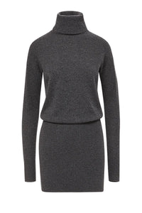 Cassidy Merino Wool Turtleneck Mini Dress