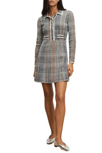 Lauper Knit Mini Dress in Dark Hunter Green Multi