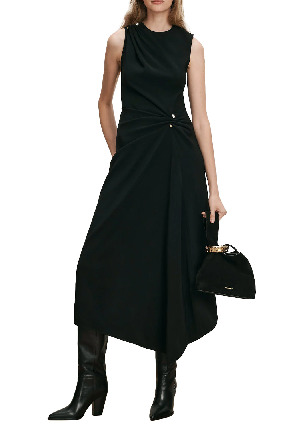 Freja Brooch Midi Dress