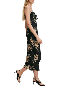 Kieren Floral Slip Dress in Black Multi