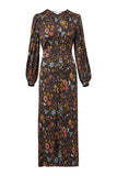 Terina Floral Stretch Silk Dress