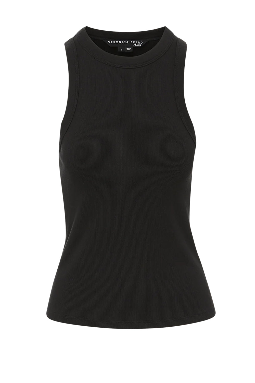 Jordyn Cropped Tank Top in Black