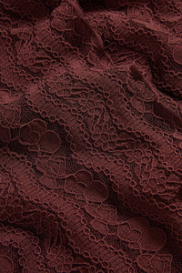 Alora Lace Top in Burgundy