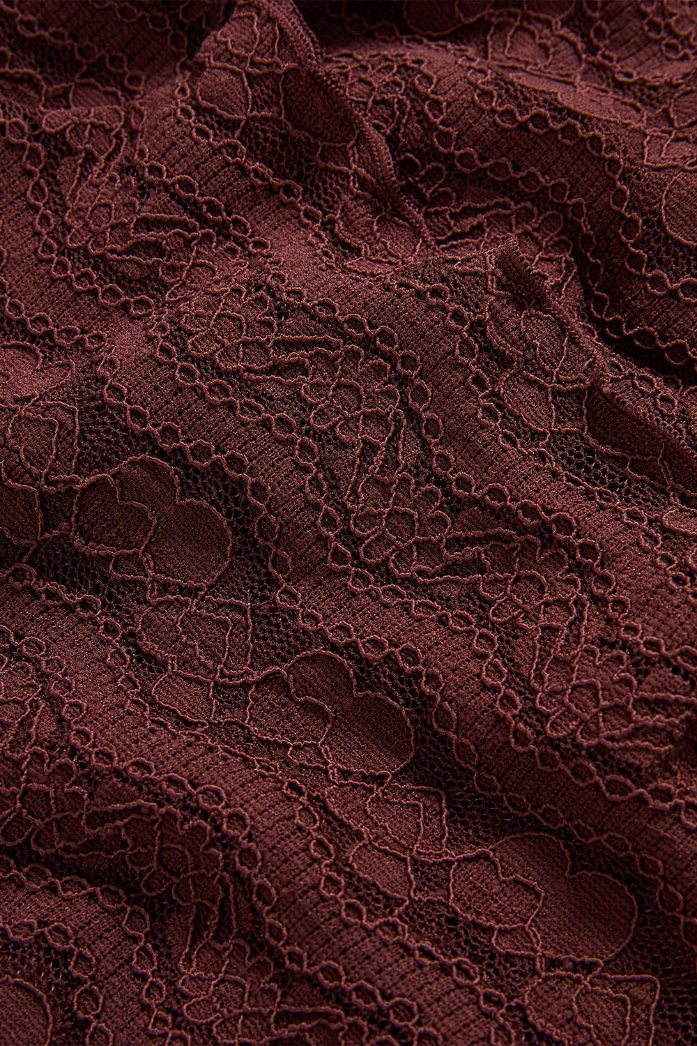 Alora Lace Top in Burgundy