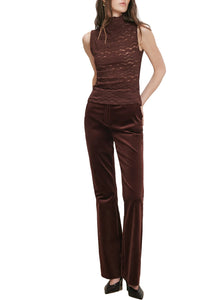 Alora Lace Top in Burgundy