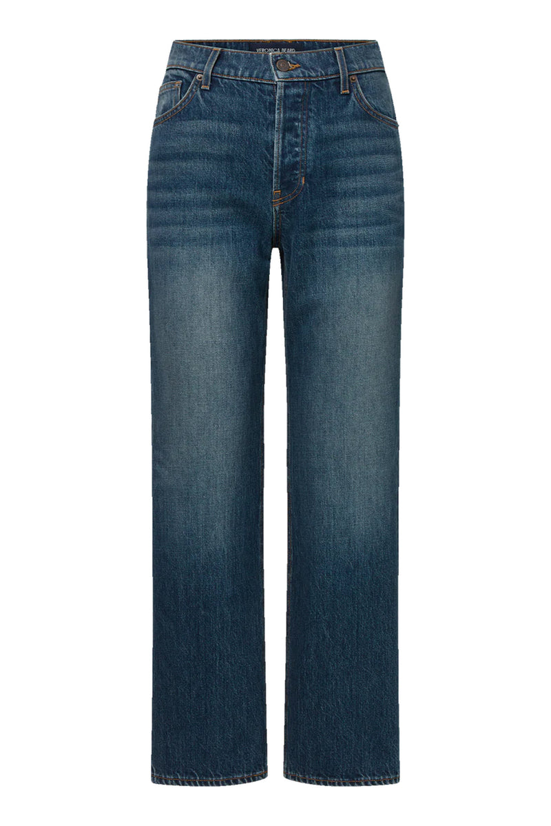 Leah Straight-Leg Jean in Equinox Blue