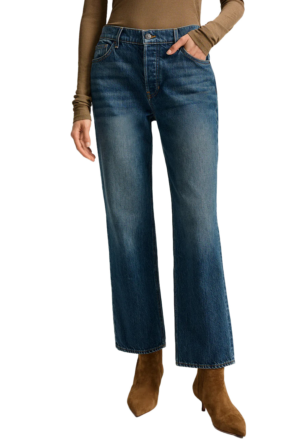 Leah Straight-Leg Jean in Equinox Blue – Krista K Boutique