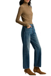 Leah Straight-Leg Jean in Equinox Blue
