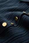 Lauper Knit Mini Dress in Navy