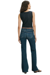 Selah Lace Tank Top in Navy